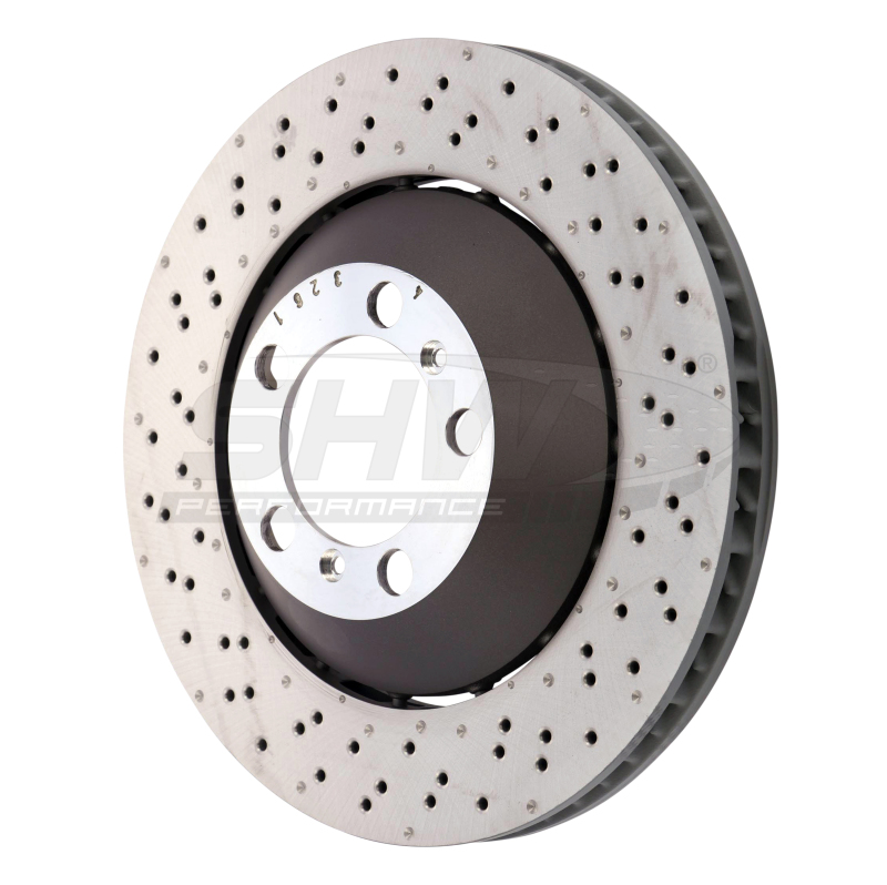 Picture of SHW Performance SHW Drilled-Dimpled LW Rotors Brake Rotors - PFL41387