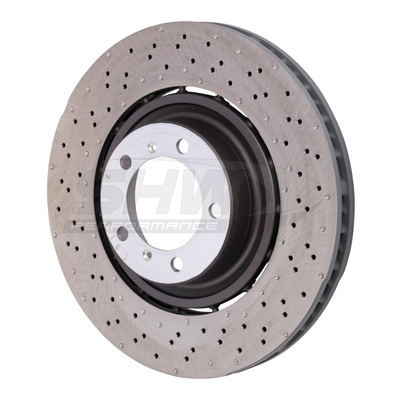 Picture of SHW Performance SHW Drilled-Dimpled LW Rotors Brake Rotors - PFL49015