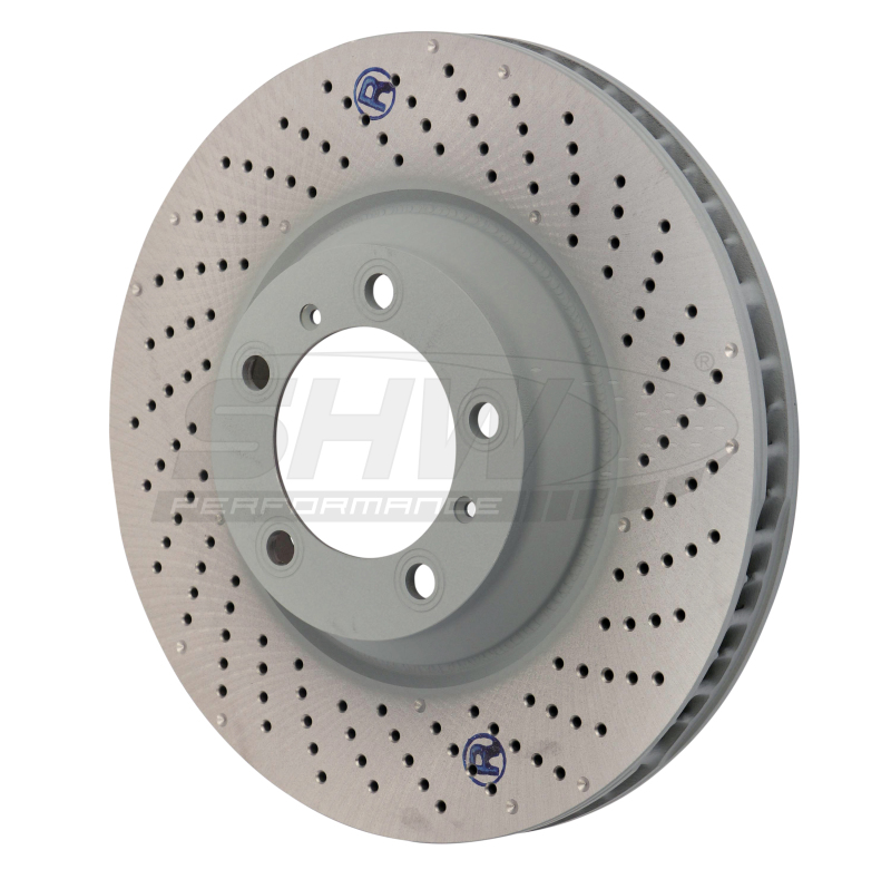 Picture of SHW Performance SHW Drilled-Dimpled MB Rotors Brake Rotors - PFR31004