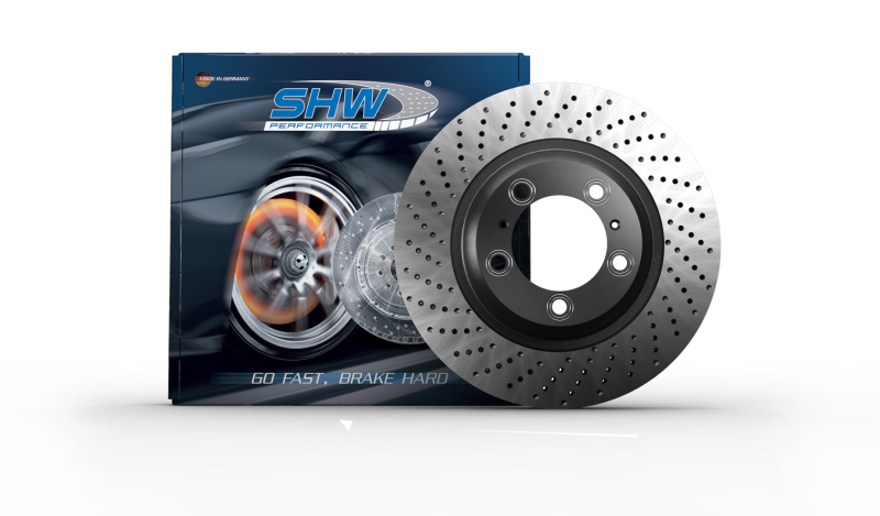 Picture of SHW Performance SHW Drilled Monobloc Rotors Brake Rotors - PFR39982