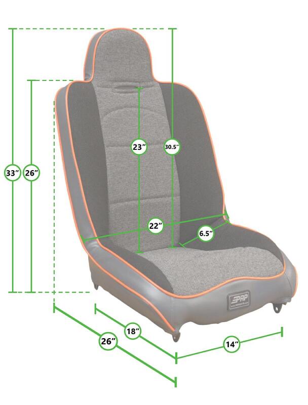Picture of PRP Seats PRP Daily Driver HighBack Seat - A140110