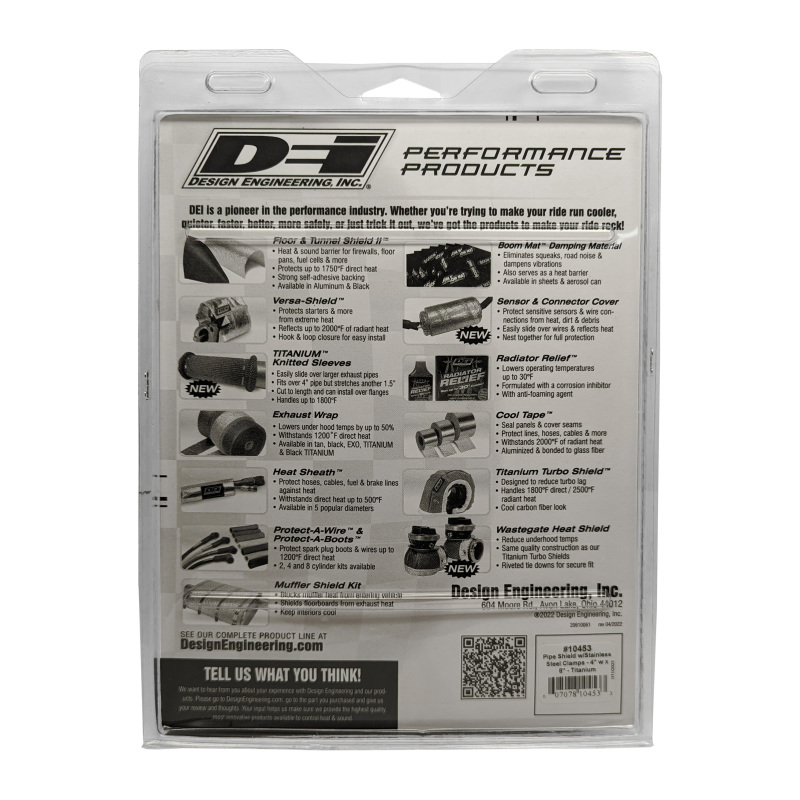 Picture of DEI Pipeshields Heat Shields - 10453