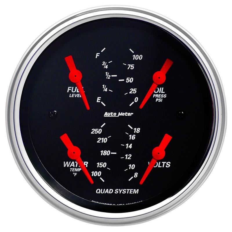 Picture of AutoMeter AM Designer Black Gauges - 1412