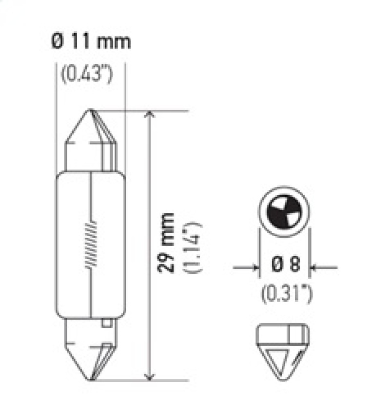 Picture of Hella Miniature Bulb - 6428