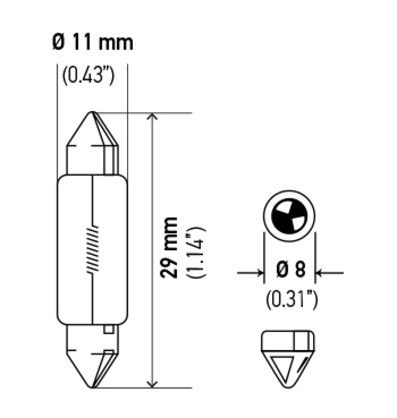Picture of Hella Miniature Bulb - 6428