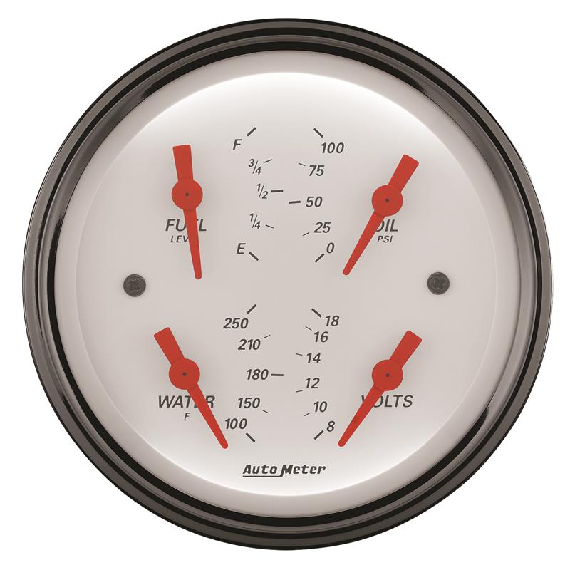 Picture of AutoMeter AM Arctic White Gauges - 1314