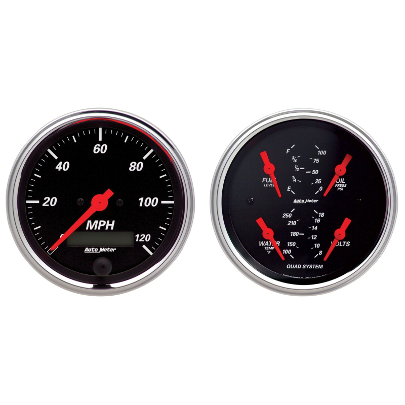 Picture of AutoMeter AM Designer Black Gauges - 1408