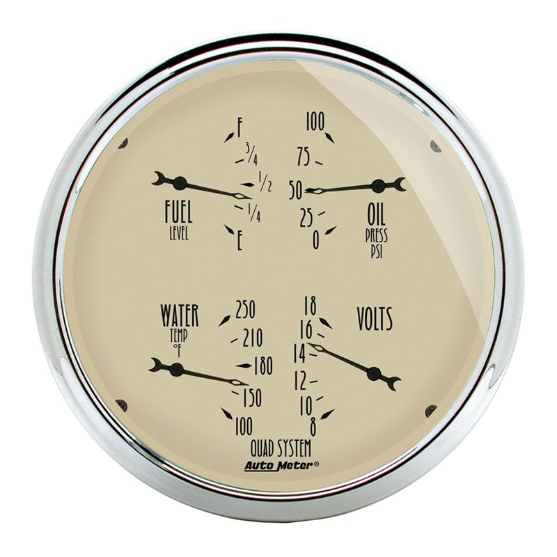 Picture of AutoMeter AM Antique Beige Gauges - 1819