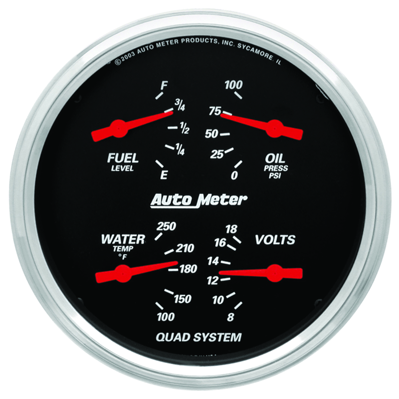 Picture of AutoMeter AM Designer Black Gauges - 1419