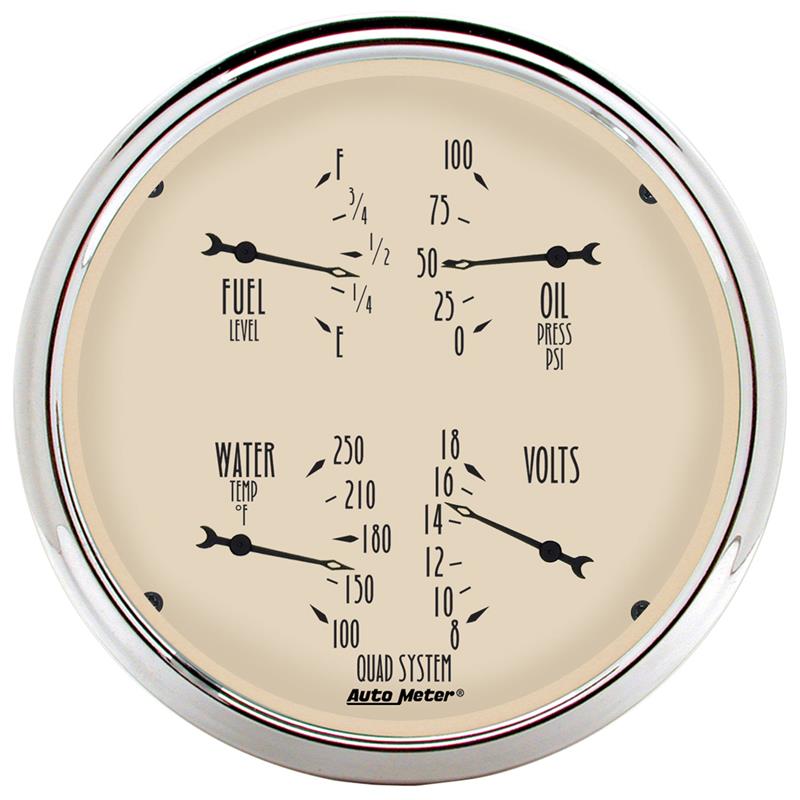 Picture of AutoMeter AM Antique Beige Gauges - 1810