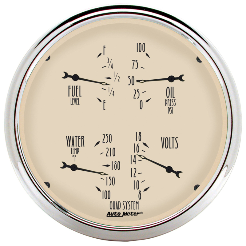 Picture of AutoMeter AM Antique Beige Gauges - 1810