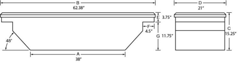 Picture of Tradesman TRA Cross Bed Box-Alum Truck Boxes & Storage - 9304