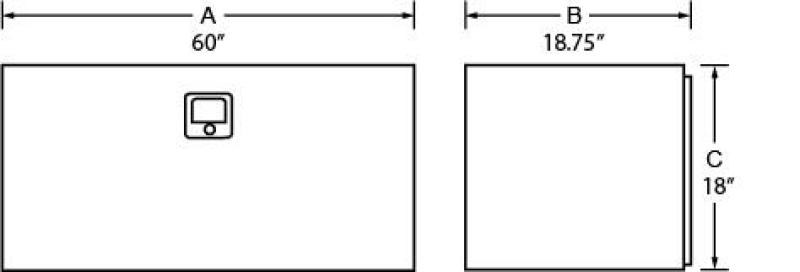 Picture of Tradesman TRA Underbody Box-Steel Truck Boxes & Storage - 76260