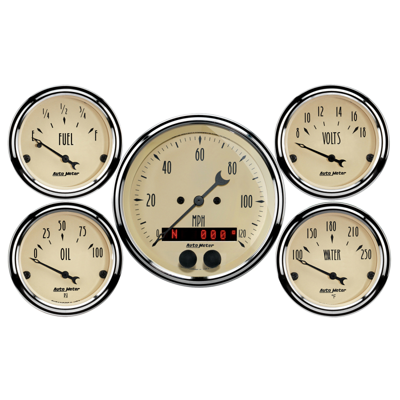 Picture of AutoMeter AM Antique Beige Gauges - 1850