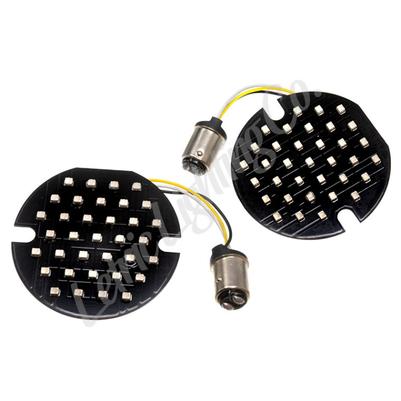 Picture of Letric Lighting LET Flat Lens Turn Signal Inserts Front Light Accessories and Wiring - LLC-FL7A