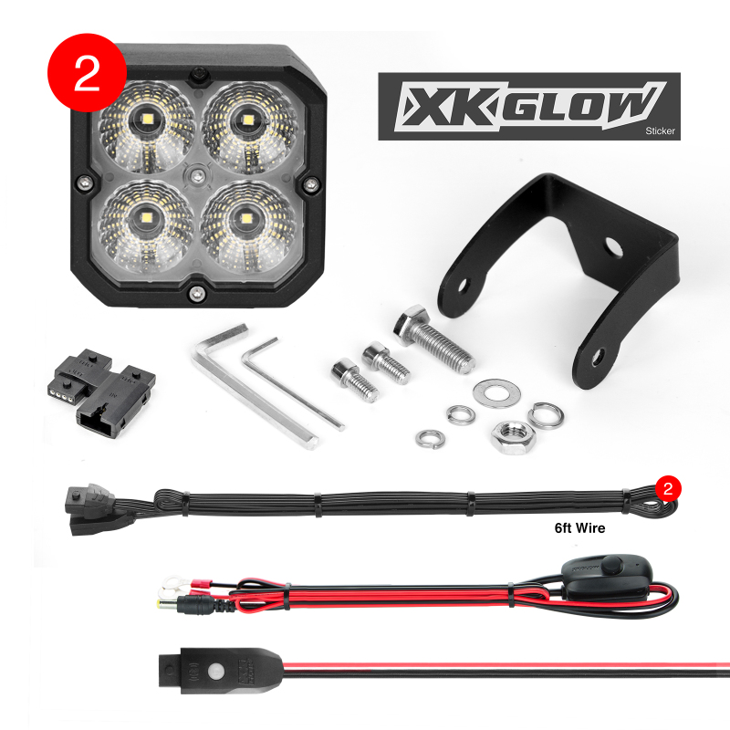 Picture of XKGLOW XKG Offroad Accent Lights Light Accessories and Wiring - XK065001-FL-KIT