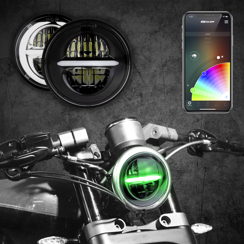 Picture of XKGLOW XKG Moto Headlights - XK-5IN-KIT-B