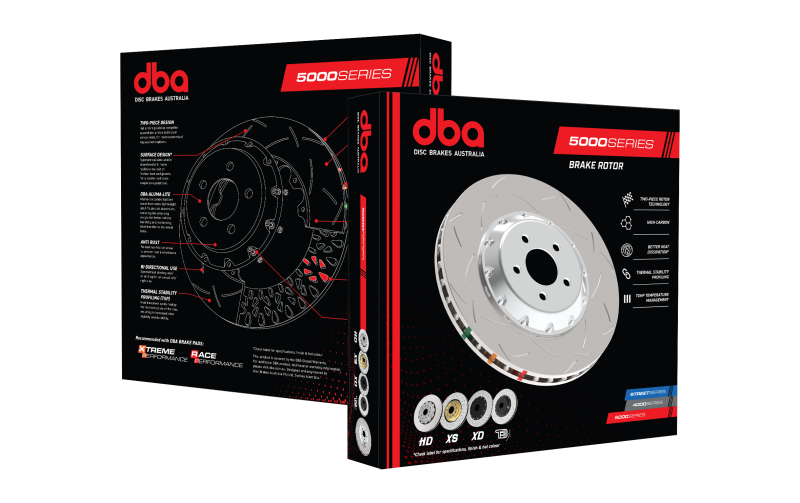 Picture of DBA 5000 Slot&Drill Rotors Brake Rotors - DBA52448BLKXS