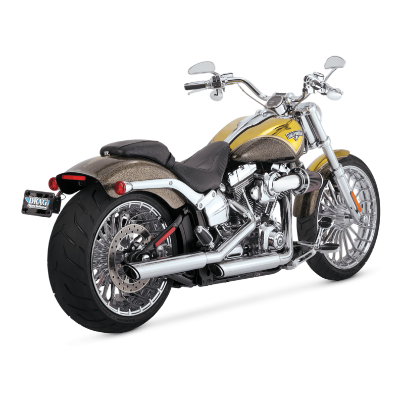 Picture of Vance and Hines VAH Twin Slash Slip-Ons Motorcycle Slip-On - 46844