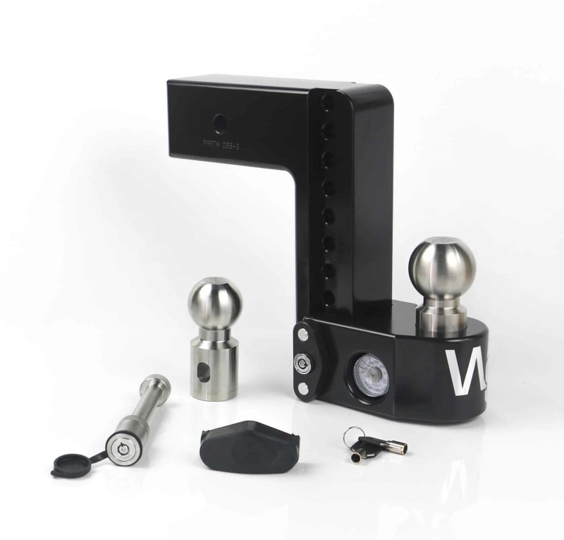 Picture of Weigh Safe WEI Drop Hitch-Black Cerakote Hitch Ball Mounts - WS8-3-KA-CER-BLA