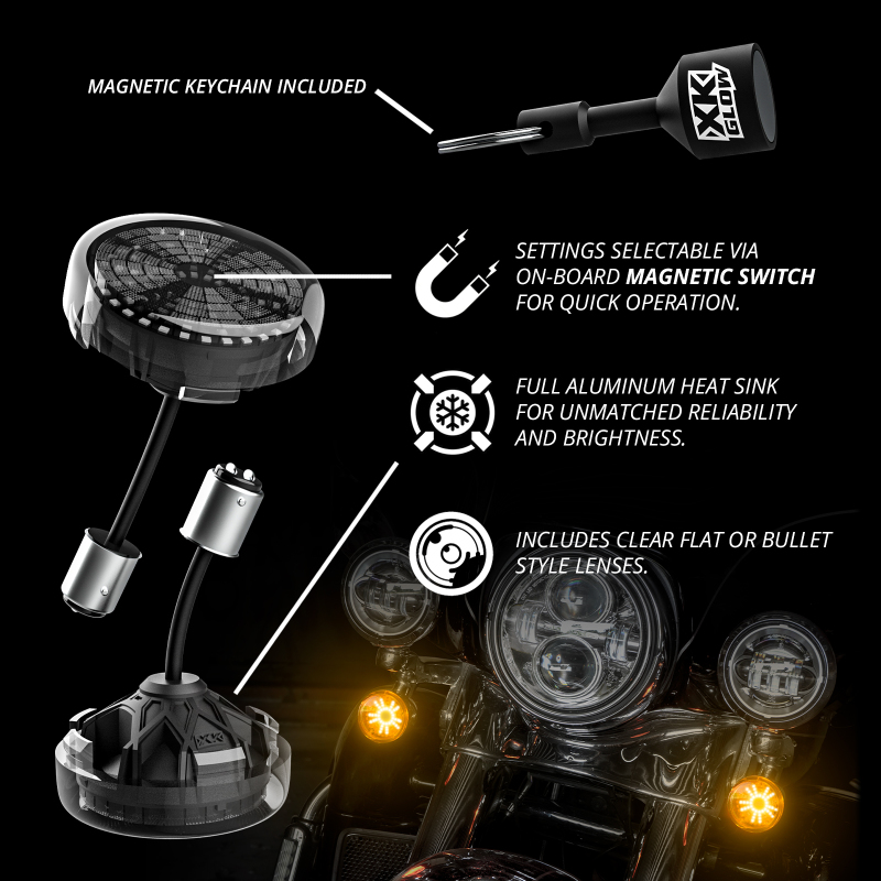 Picture of XKGLOW XKG Moto Light Kits Front Light Accessories and Wiring - XK-MTP56-FF