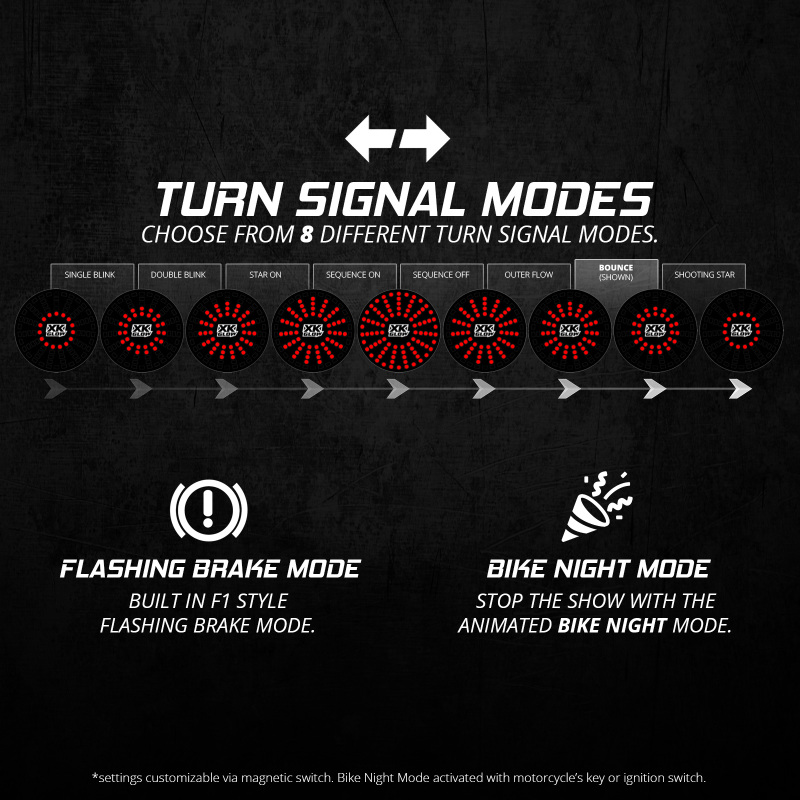 Picture of XKGLOW XKG Moto Light Kits Rear Light Accessories and Wiring - XK-MTP56-FR