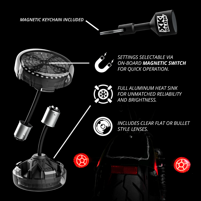 Picture of XKGLOW XKG Moto Light Kits Rear Light Accessories and Wiring - XK-MTP56-FR