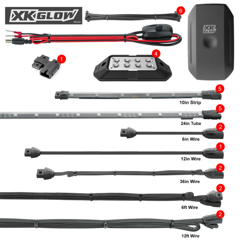Picture of XKGLOW XKG Moto Light Kits Light Accessories and Wiring - XK-SLING-STA