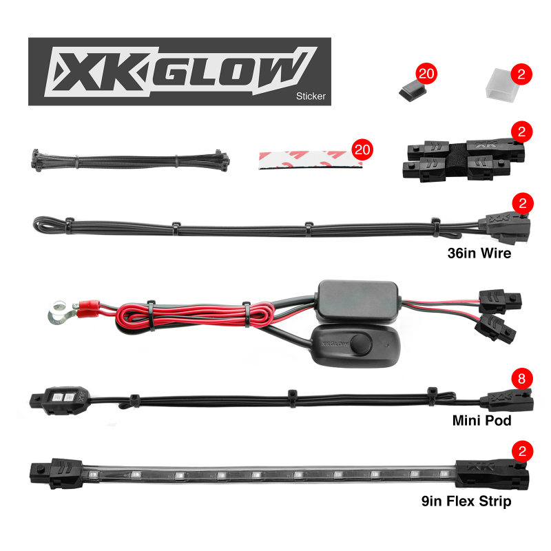 Picture of XKGLOW XKG Moto Light Kits Light Accessories and Wiring - XK034001-P