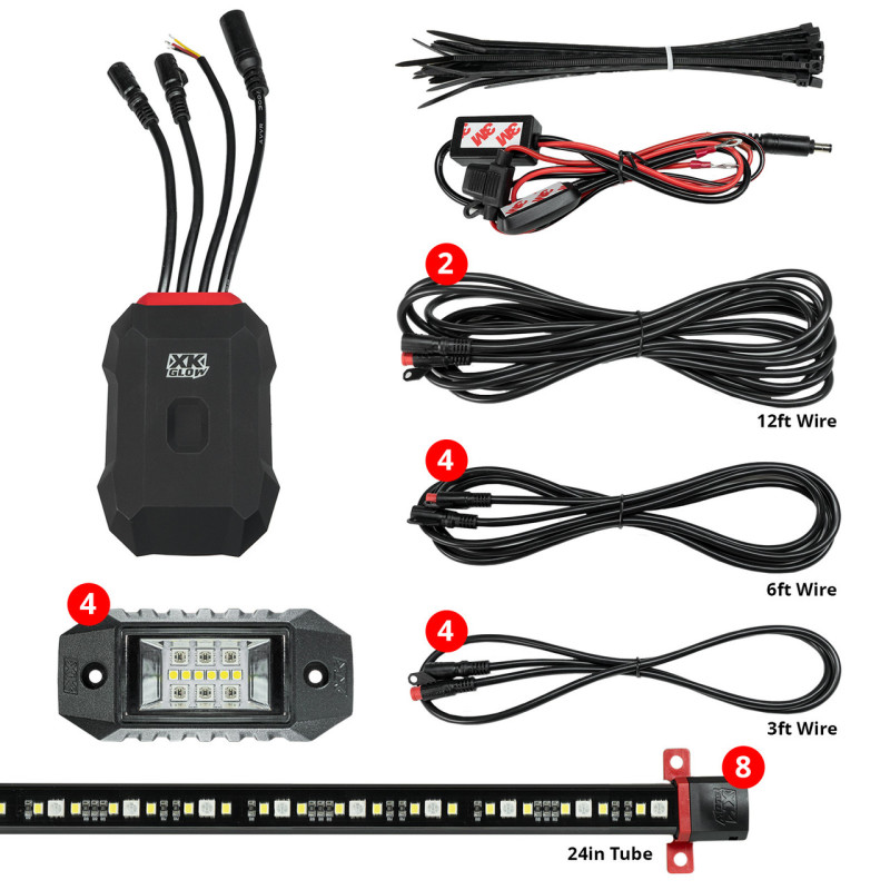 Picture of XKGLOW XKG LED Light Kit Light Accessories and Wiring - AP-CAR-ADV
