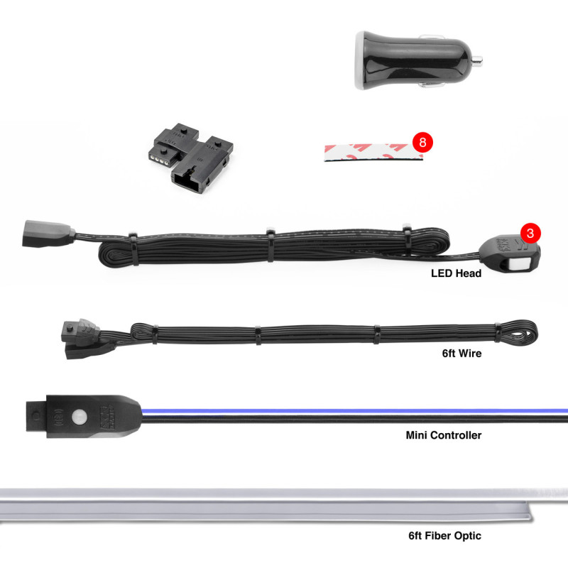 Picture of XKGLOW XKG LED Light Kit Light Accessories and Wiring - XK-FO-STA