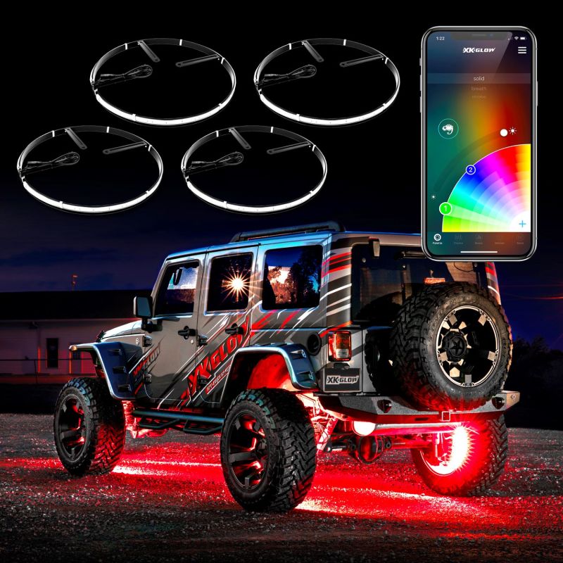 Picture of XKGLOW XKG LED Light Kit Light Accessories and Wiring - XK-WHEEL-KIT-DM