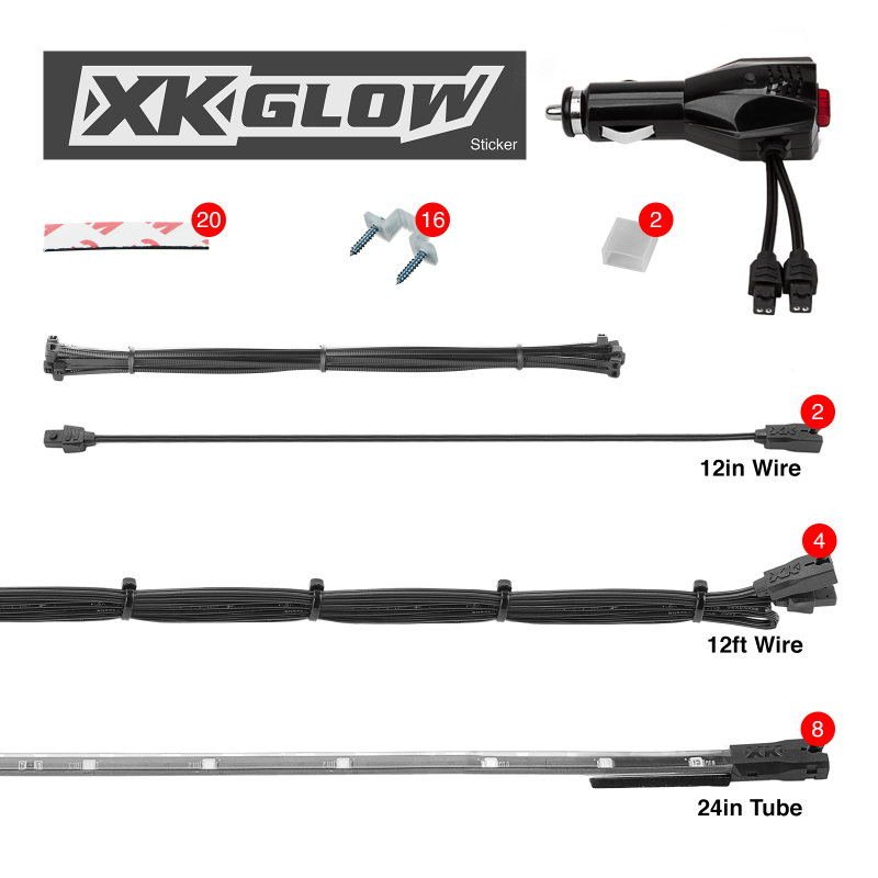 Picture of XKGLOW XKG LED Light Kit Light Accessories and Wiring - XK041002-A