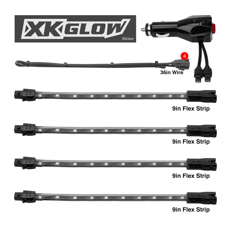Picture of XKGLOW XKG LED Light Kit Light Accessories and Wiring - XK041004-R