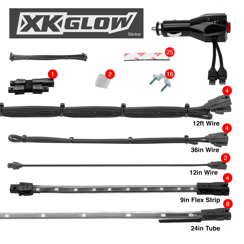 Picture of XKGLOW XKG LED Light Kit Light Accessories and Wiring - XK041005-B