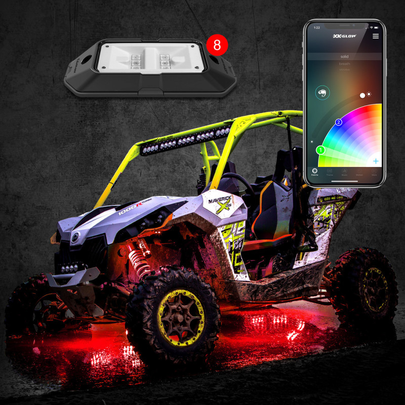 Picture of XKGLOW XKG Rock Lights Light Bars & Cubes - XK-ROCK-ADV-DM