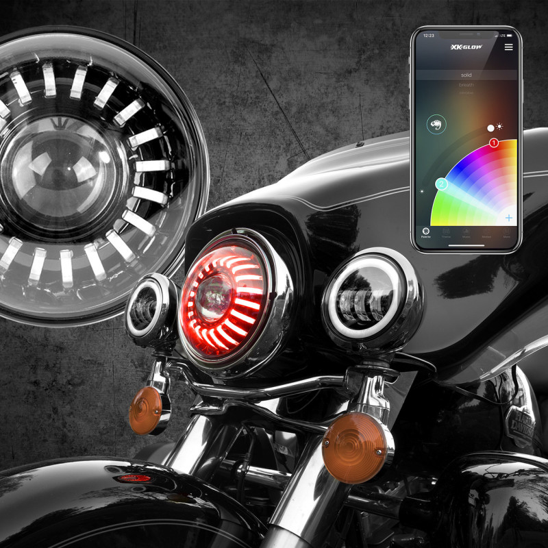 Picture of XKGLOW XKG Moto Headlights - XK-7IN-HD-KIT