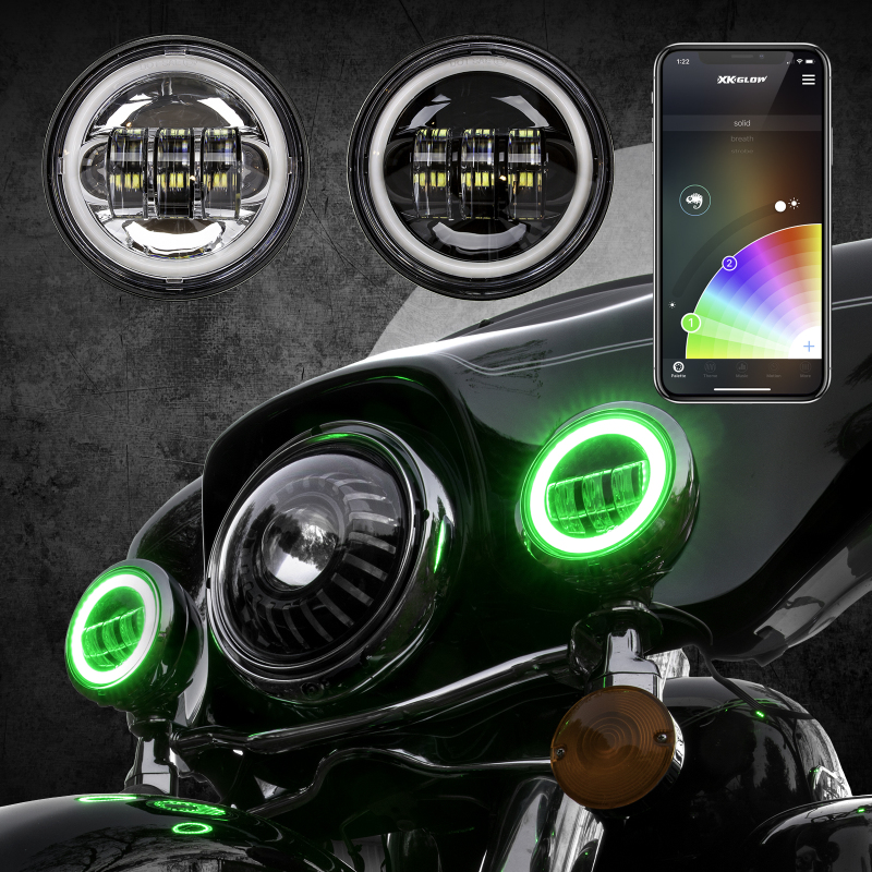 Picture of XKGLOW XKG Moto Headlights - XK042011-B