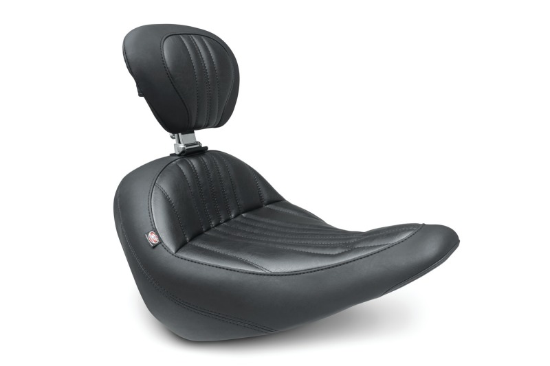Picture of Mustang Motorcycle MMP Solo with Driver Backrest Original Solo Motorcycle Seats - 79041