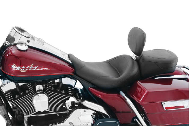 Picture of Mustang Motorcycle MMP Solo with Driver Backrest Original Solo Motorcycle Seats - 79100