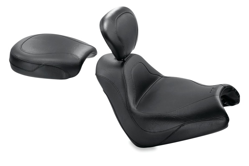 Picture of Mustang Motorcycle MMP Solo with Driver Backrest Original Solo Motorcycle Seats - 79464