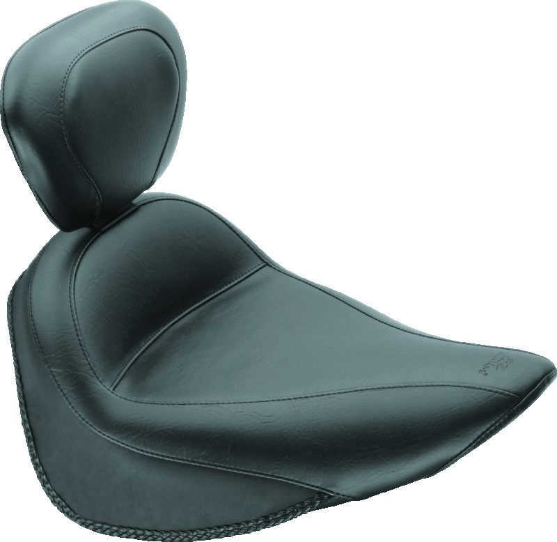 Picture of Mustang Motorcycle MMP Solo with Driver Backrest Original Solo Motorcycle Seats - 79716