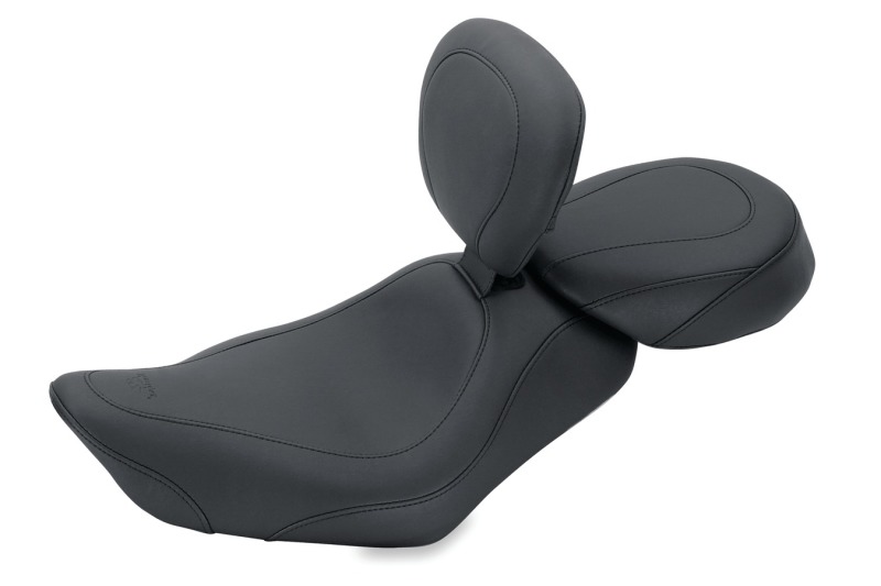 Picture of Mustang Motorcycle MMP Solo with Driver Backrest Original Solo Motorcycle Seats - 79812