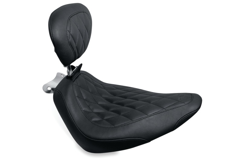 Picture of Mustang Motorcycle MMP Solo with Driver Backrest Original Solo Motorcycle Seats - 79821