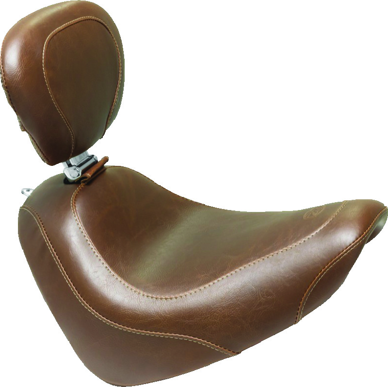 Picture of Mustang Motorcycle MMP Solo with Driver Backrest Original Solo Motorcycle Seats - 83010