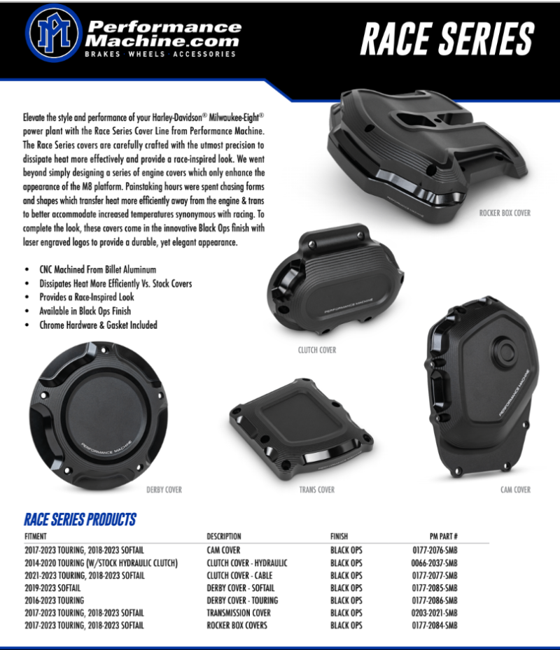 Picture of Performance Machine PFM Engine Covers - 0177-2086-SMB