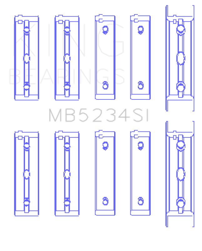 Picture of King Engine Bearings KING Performance Main Bearings - MB5234SI