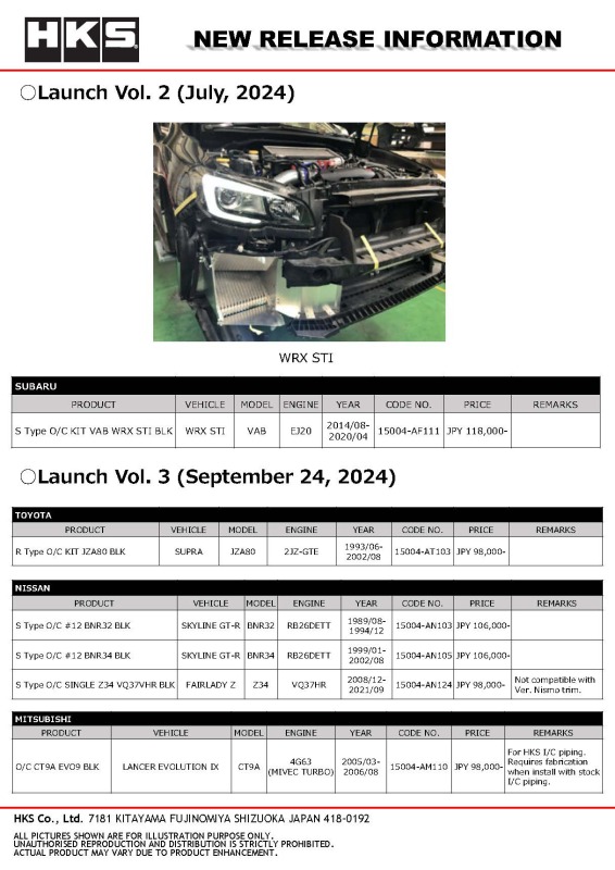 Picture of HKS Oil Coolers - 15002-AK106