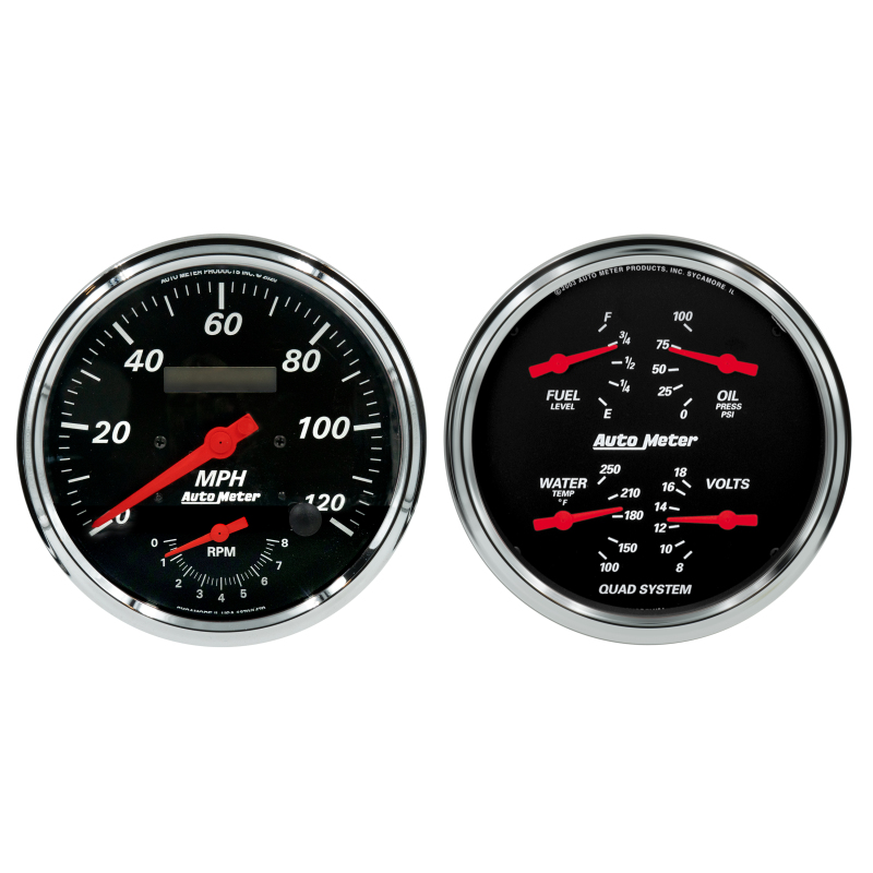 Picture of AutoMeter AM Designer Black Gauges - 1452