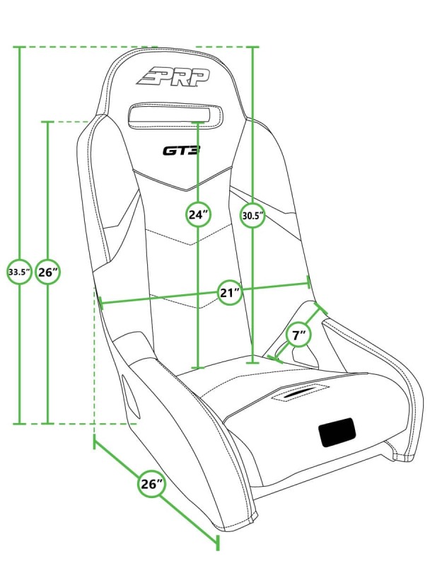 Picture of PRP Seats PRP Powersport GT3 UTV Seat - A7301-PORXP-C50S-201